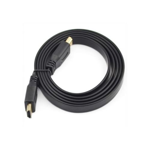 Câble HDMI plat 5 Mètres Noir - PC portable, Smartphone, Gaming