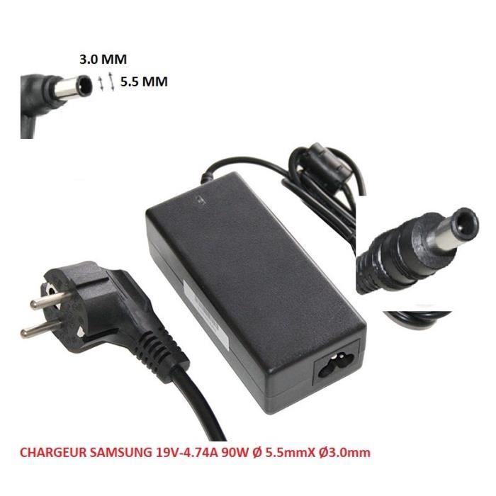Chargeur PC Samsung AC Adapter Ordinateur portable Saumsung 19V