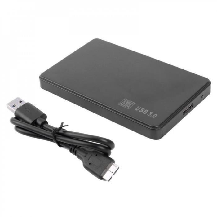 Boitier disque dur SSD/HDD 2.5 USB 3.0 - PC portable, Smartphone, Gaming,  Impression