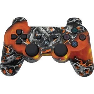 "Manette de jeu Bluetooth® P3B pour PlayStation® 3, design ergonomique noir avec boutons intuitifs et technologie de capteur de mouvement avancée, offrant une précision et une immersion accrues pour les joueurs."